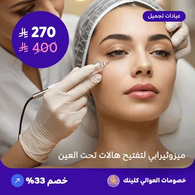 ميزوثيرابي لتفتيح هالات تحت العين (عرض مقدم من العوالي كلينيك)