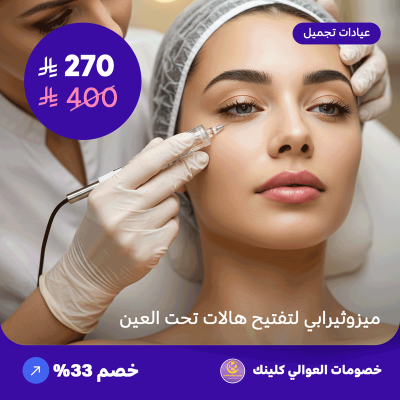 ميزوثيرابي لتفتيح هالات تحت العين (عرض مقدم من العوالي كلينيك)